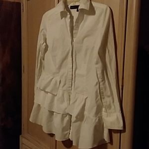 New York and company white button down blouse